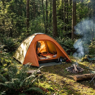 4 Kişilik Yarı Otomatik Kamp Çadırı – Suya Dayanıklı, Hızlı Kurulumlu Outdoor Aile Çadırı, Doğa, Kamp Ve Piknik 200x200x135 Cm Bx40