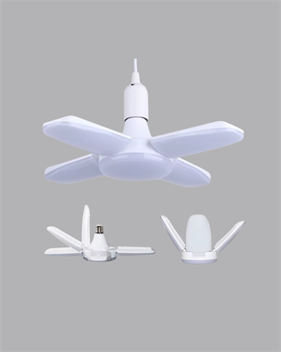 4 Kollu Katlanır Pervane LED Ampül 60 Watt Yüksek Aydınlatma ve Enerji Tasarrufu
