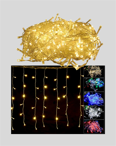 4 Metre Şelale Perde Led Işık Dış Mekan İç Mekan Uyumlu
