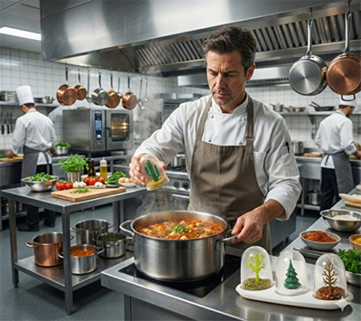 4 Mevsim Temalı Tasarım Baharatlık Seti - Dekoratif Ağaç ve Kaktüs Figürlü Standlı Tuzluk Biberlik