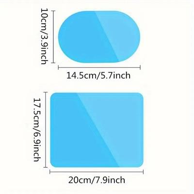 4 Parça Yan Aynalar ve Yan Camlar İçin Araç Ayna Yağmur Kaydırıcı ve Cam Buğu Önleyici Film Seti (3936)