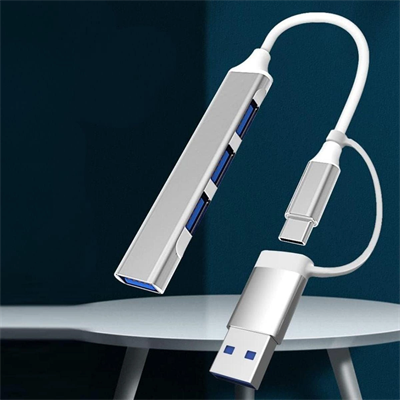 4 Port'lu Bağlantı İstasyonu Ultra İnce Usb Bölücü Type-c Tipi Çoklu Arayüz Adaptörü Multi Usb Çoklayıcı Bx40