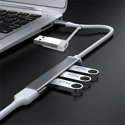 4 Port'lu Bağlantı İstasyonu Ultra İnce Usb Bölücü Type-c Tipi Çoklu Arayüz Adaptörü Multi Usb Çoklayıcı Bx40