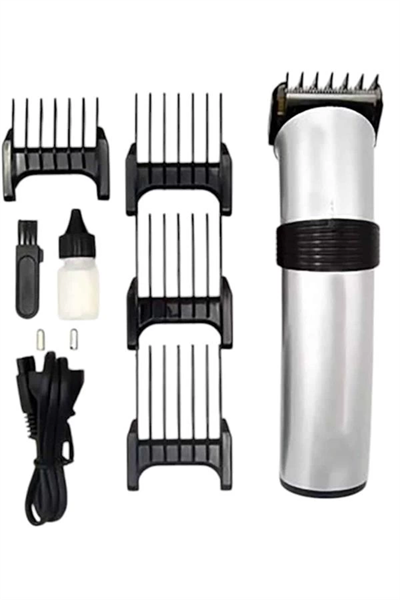 4 Taraklı Taşınabilir Profesyonel Saç ve Sakal Kesme Tıraş Makinesi