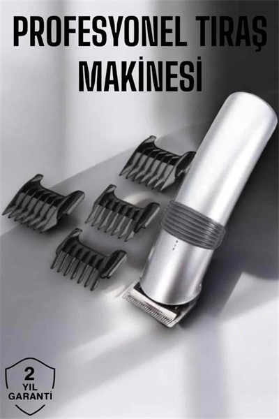 4 Taraklı Taşınabilir Profesyonel Saç ve Sakal Kesme Tıraş Makinesi