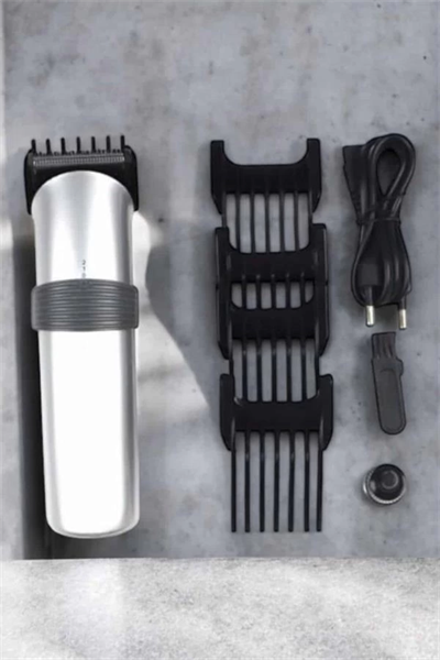 4 Taraklı Taşınabilir Profesyonel Saç ve Sakal Kesme Tıraş Makinesi