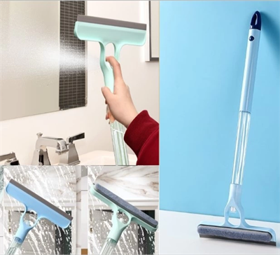 4 in 1 Spreyli Çek Çekli Camsil ve Fırça Aparatı