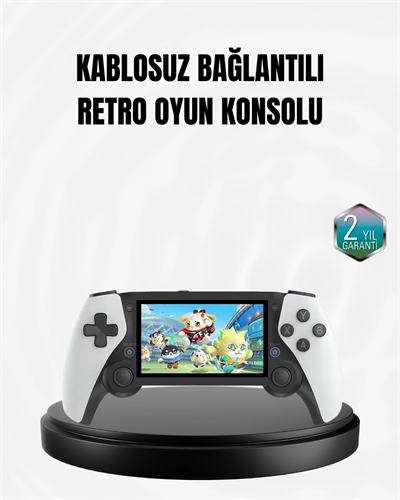 4.3 İnç Ekranlı Retro Oyun Konsolu – 64 GB Hafızalı, Şarjlı ve Multimedya Destekli