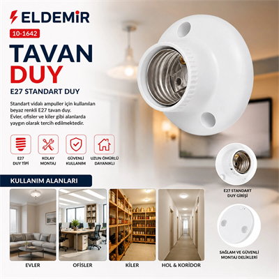 40 Adet E27 Kolay Montaj Tavan Duy Bx40