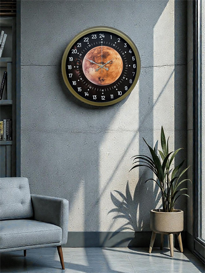 40 Cm Eskitme Metal 24 Saat Göstergeli Özel Tasarım Duvar Saati