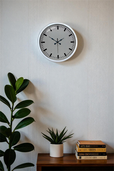 40 Cm Metal  Beyaz Modern Duvar Saati