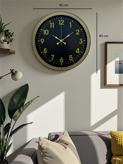 40 Cm Metal Eskitme Klasik Duvar Saati