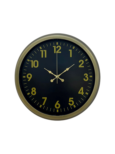 40 Cm Metal Eskitme Klasik Duvar Saati