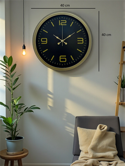 40 Cm Metal Eskitme Vintage Duvar Saati