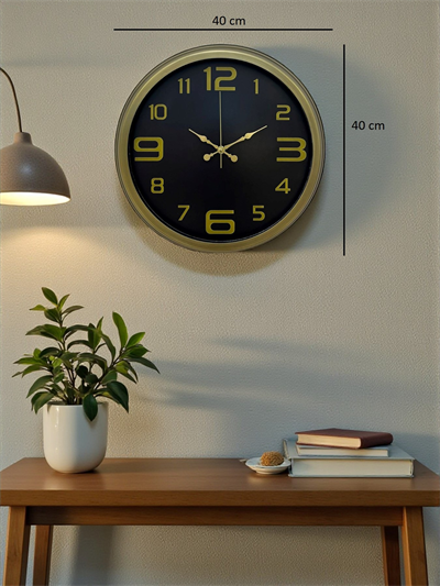 40 Cm Metal Eskitme Vintage Duvar Saati