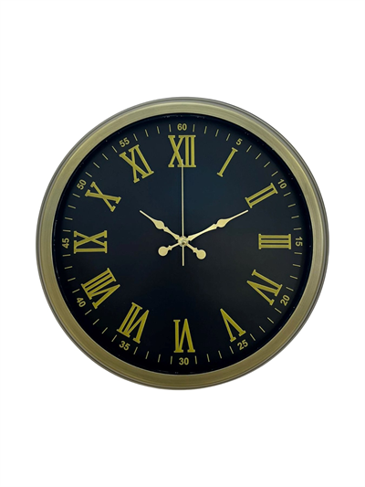 40 Cm Metal Vintage Roma Rakamlı Duvar Saati