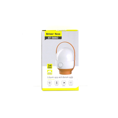 40 Led Kamp Lambası - Fener Usb Şarjlı Ayarlanabilir Işık 6.4w - 2400mah St-5660 Bx40