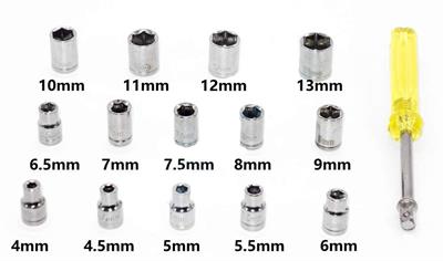 40 PARÇA  LOKMA TAKIMI PLASTİK KUTULU COMBINATION SOCKET WRENCH SET (3936)