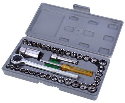 40 PARÇA  LOKMA TAKIMI PLASTİK KUTULU COMBINATION SOCKET WRENCH SET (3936)