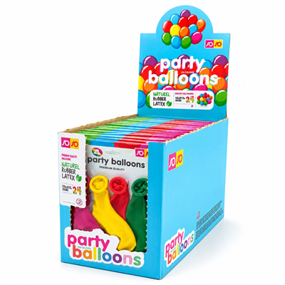 40 Paket - 4pcs Küçük Boy Renkli 20cm Party Balon - Toplamda 160 Adet Balon Bx40