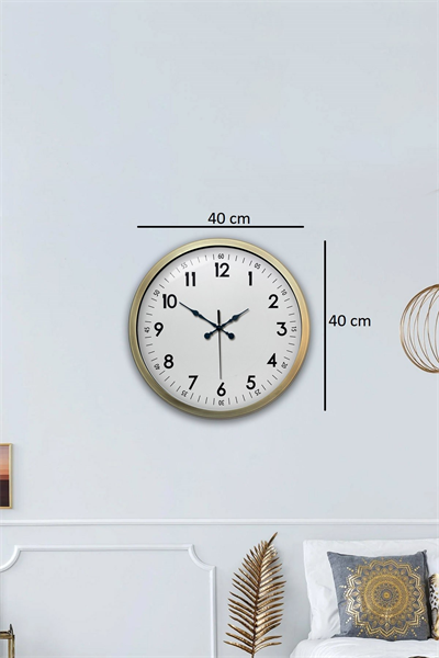 40 cm Eskitme Metal Standart Duvar Saati