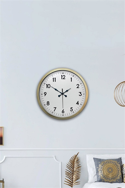 40 cm Eskitme Metal Standart Duvar Saati