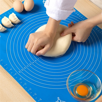 40*50 Cm Silikon Ölçekli Kullanımı Kolay Hamur Açma Matı Ekmek Mantı Makarna Hamuru Yoğurma Matı Bx40