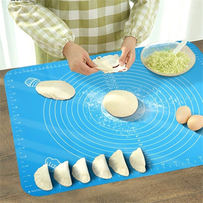 40*50 Cm Silikon Ölçekli Kullanımı Kolay Hamur Açma Matı Ekmek Mantı Makarna Hamuru Yoğurma Matı Bx40