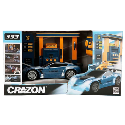 41627 SUN-ZHC-CRN-RC ARABA BENZİN İSTASYONLU DUMAN PÜSK 2 4GHZ SES IŞIK