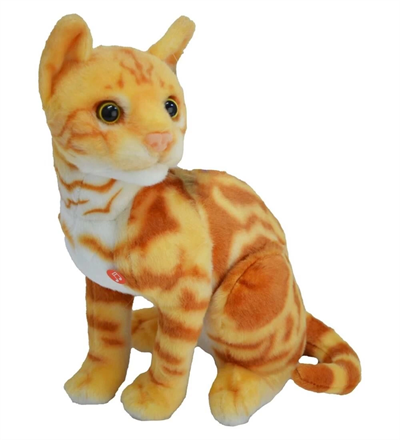 43 CM PELUŞ KEDİ HALLEY - 1 Adet Stokta Olan Gönderilir