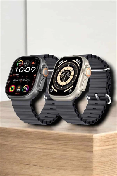 45 MM Gri Kasa Ultra Akıllı Saat Sesli Görüşme, Sağlık Takibi, Suya Dayanıklı