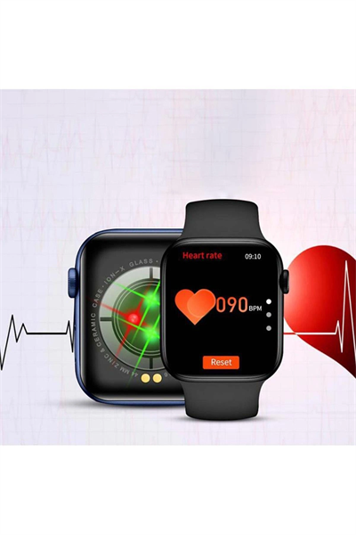 45 mm Bluetooth Özellikli Akıllı Saat, Nabız ve Uyku Takibi ile GPS Destekli Siyah Model