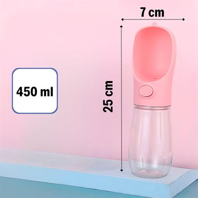 450 ml Taşınabilir Butonlu Evcil Hayvan Suluğu (3936)