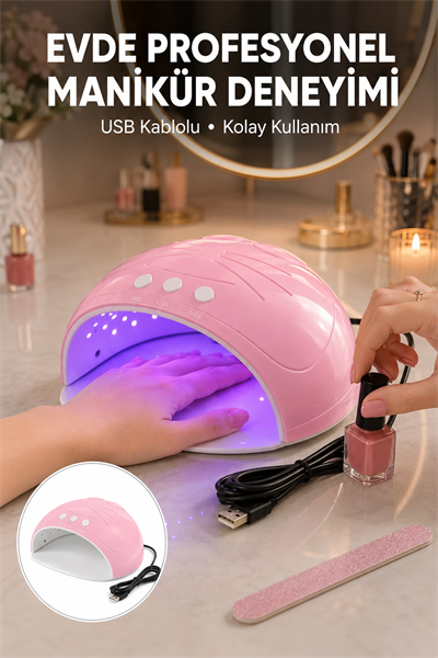 45W Güçlü Ultraviyole Işıklı Oje Kurutucu Cihaz Yeni Nesil