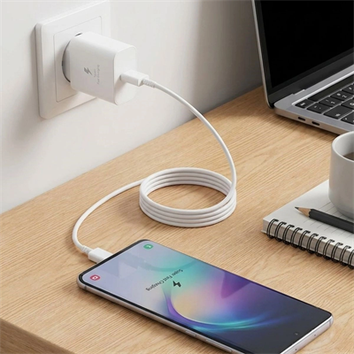 45w Süper Hızlı Şarj Adaptörü Usb-c Pd 3.0 Pps Fast Charger + 5a Type-c To Type-c Kablo Bx40