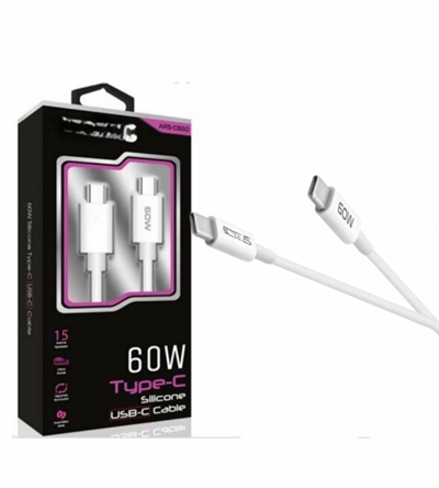 45W USB-C Lightning Işıklı Şeffaf Kablo Hızlı Şarj, Dayanıklı Tasarım, iPhone ve iPad Uyumlu