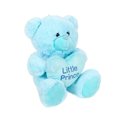 4763 Peluş Ayı Prens ve Prenses Kalpli Ayı 45 cm