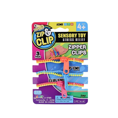 4785 Zıp Clip Zipper Clips 3lü -