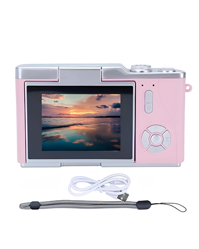 48 MP Dijital Kamera Flip Ekran 18x Zoom Vlog Selfie Kamera