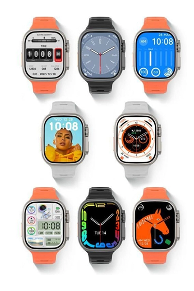 49 mm Ekranlı GPS Özellikli Siyah Silikon Kordonlu Akıllı Saat ve Aktivite Takip Cihazı