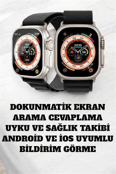 49MM Ekranlı, Kan Basıncı ve Adımsayar Özellikli Bluetooth Akıllı Saat
