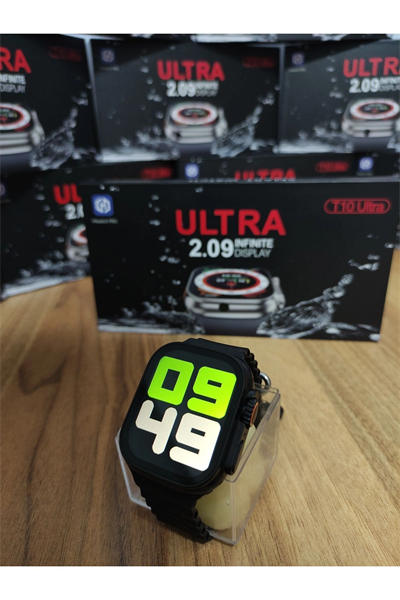 49mm Siyah Kasa ve Turuncu Silikon Kordonlu Akıllı Saat - Sesli Görüşme ve SIM Kart Desteği