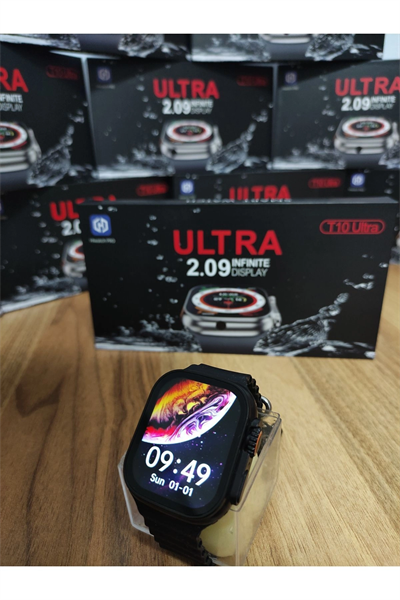 49mm Siyah Kasa ve Turuncu Silikon Kordonlu Akıllı Saat - Sesli Görüşme ve SIM Kart Desteği
