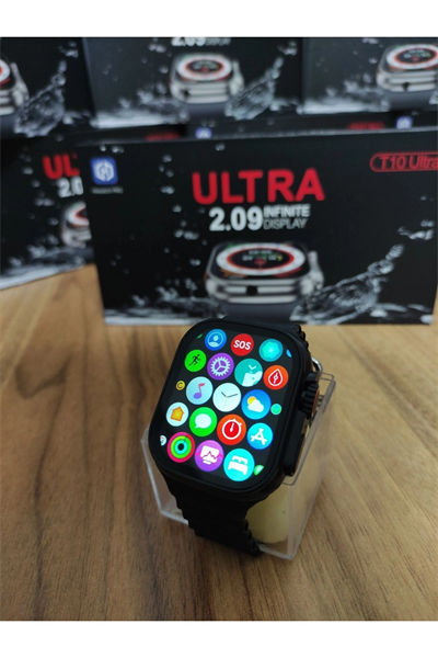 49mm Siyah Kasa ve Turuncu Silikon Kordonlu Akıllı Saat - Sesli Görüşme ve SIM Kart Desteği