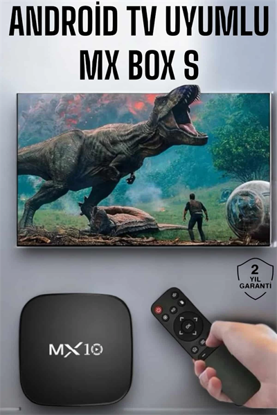 4K TV Uyumlu HD Çözünürlüklü Mx Box S 8 GB