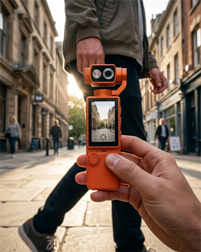 4K Ultra HD Gimbal Vlog Kamera 180 Derece Döner Lens ve Sabitleyici Özellikli