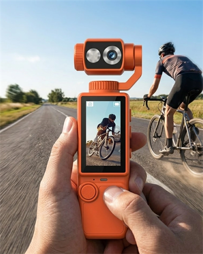 4K Video Çekim Özellikli Gimbal Kamera 180 Derece Dönebilen Lens Stabil Çekim