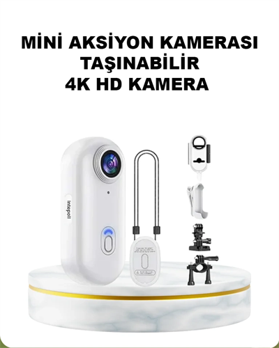 4K WiFi Spor Kamerası Su Geçirmez Mini Aksiyon Kamera