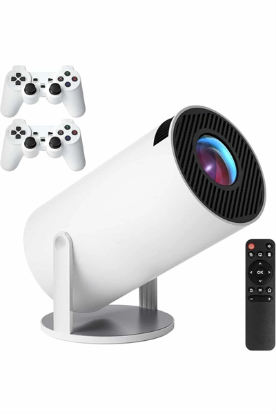 4K Wireless Çift Kollu Kumandalı Oyun Projeksiyonu Retro Video Oyunu