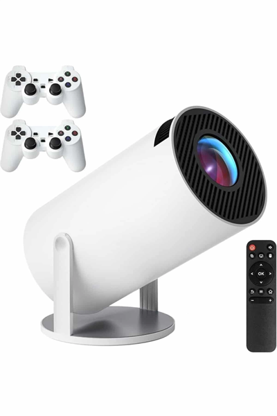 4K Wireless Çift Kollu Kumandalı Oyun Projeksiyonu Retro Video Oyunu Yeni Nesil